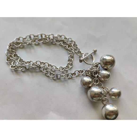 Bracelet Lot Of 5 Pieces Silver Tone Beaded Charms Chain Butterfly - Picture 8 of 8